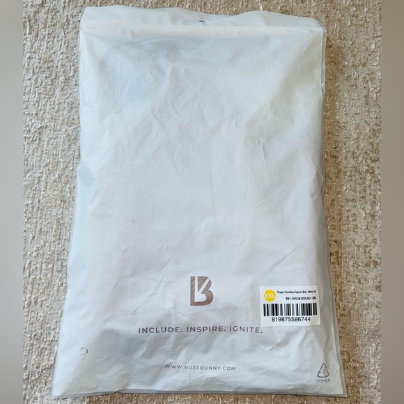 NWT BuffBunny Shape Seamless Sports Bra ‘Berry Ice’ Nude/Pink XXL - Picture 9 of 11